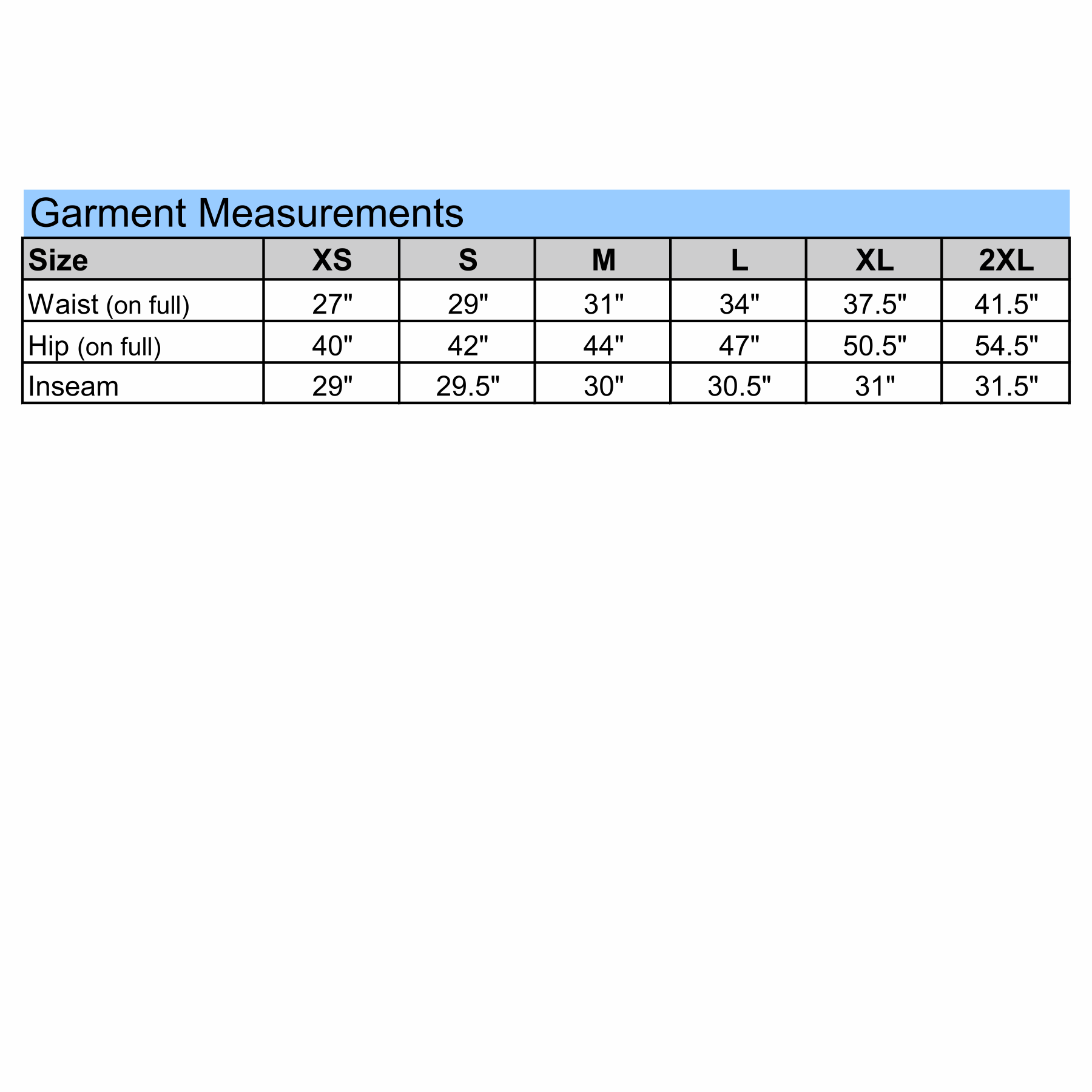 229748 Aug_Ladies Joggers_Size Chart_CDR