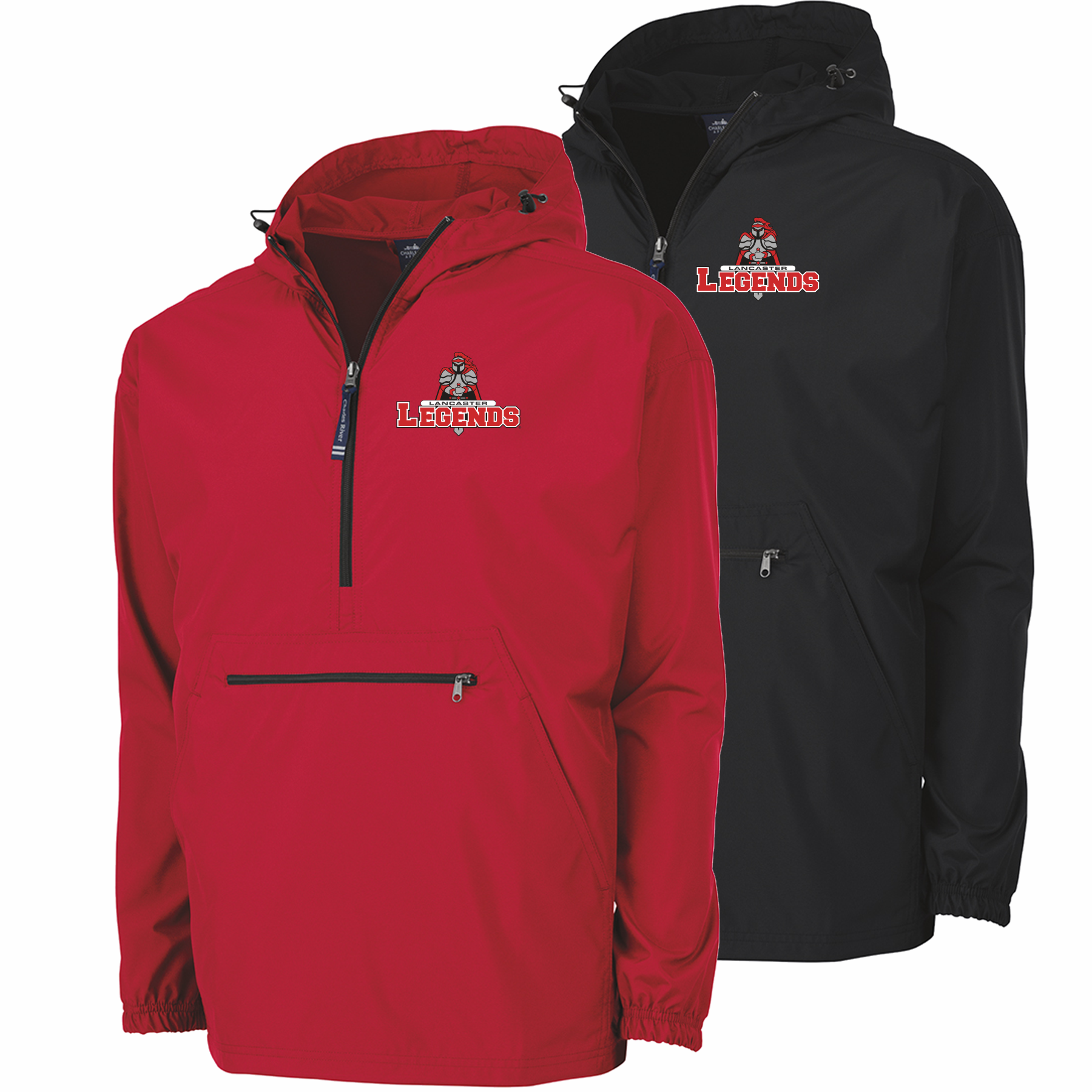 JAS_Logo 2_9904 Adult_8904 Youth_Anorak_Black-Red_PNG