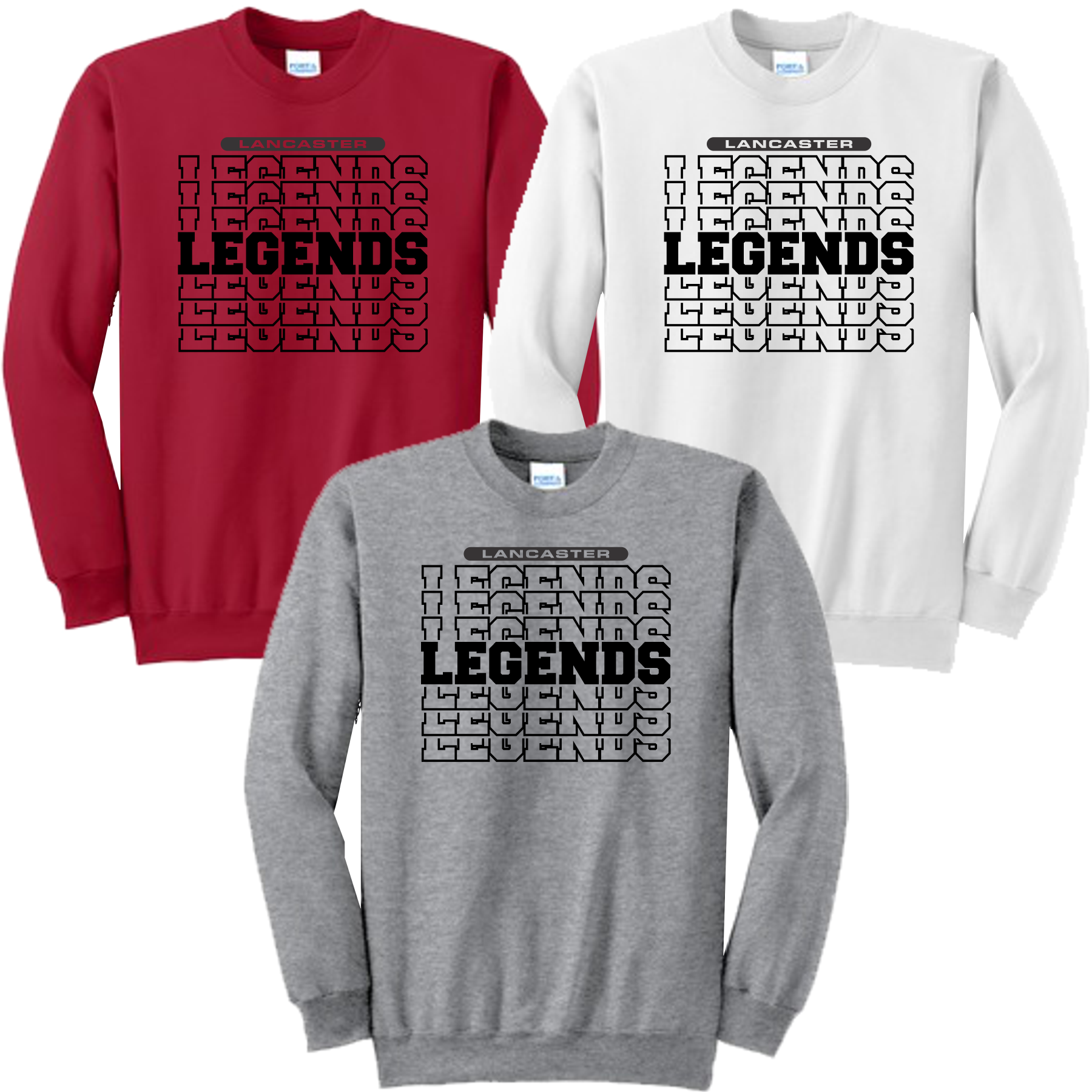 LMS_Class of 2028_Legends Repeat_PC78 Adult_Crewneck Sweatshirt_Ath Heath-Red-White_PNG